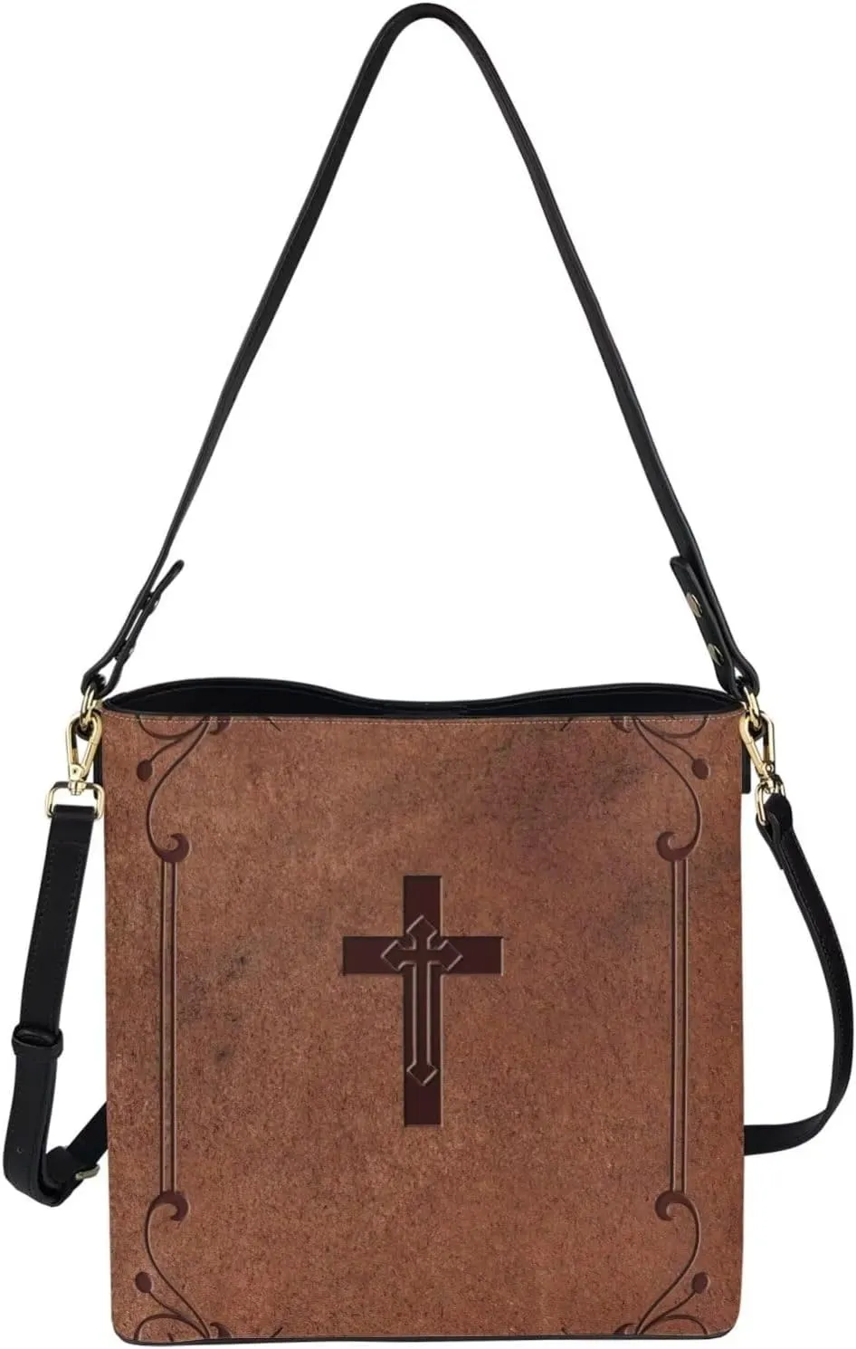 PU Leather Tote Bucket Bags Purse Women's Large Designer Shoulder Handbags for Work Travel Beach or Daily Use