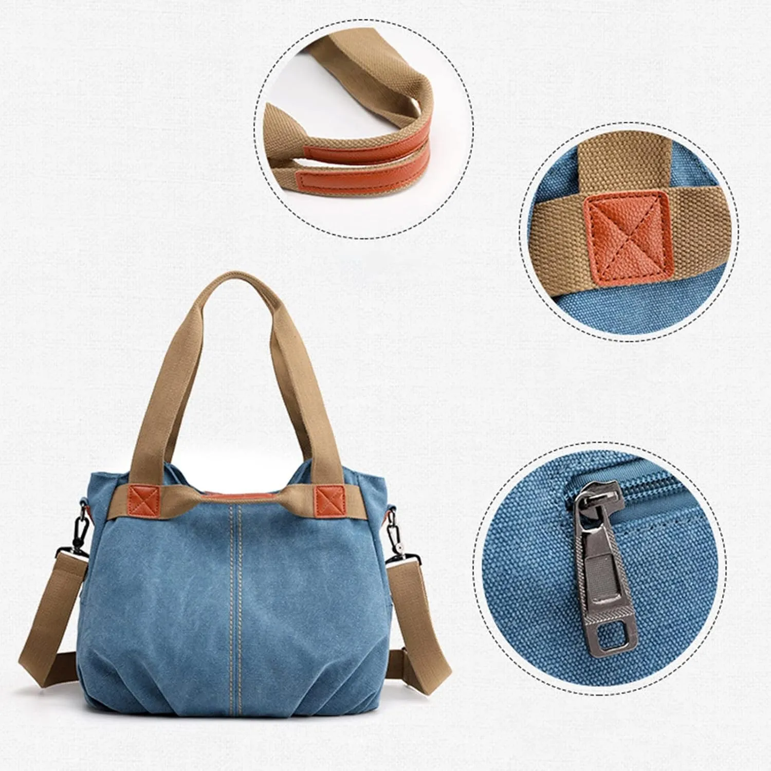 Purses for Women Crossbody Anti Theft Beach Tote Shoulder Bags for Summer Vacation Trendy Clutch Saddle Bag(Sky Blue)