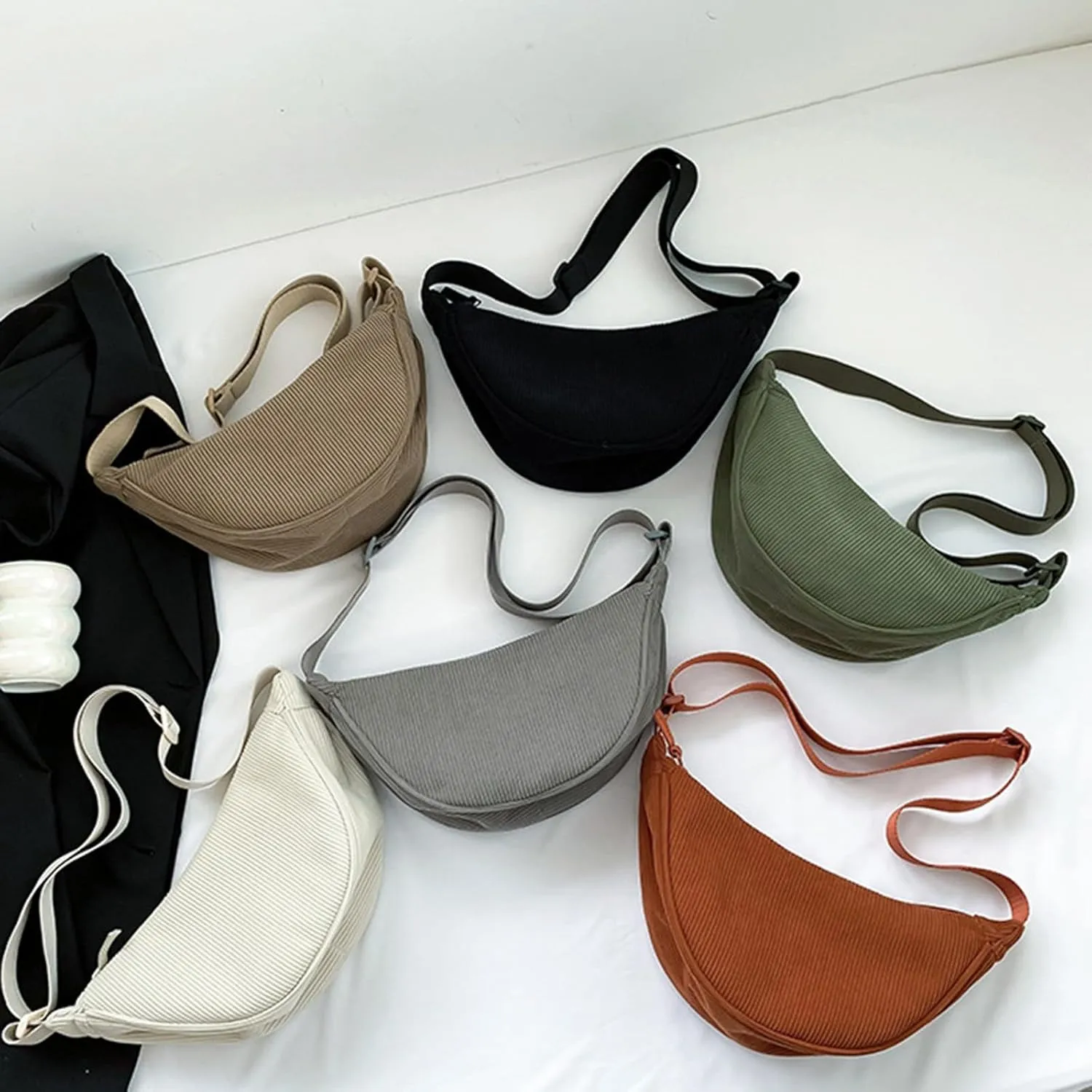 Purses for Women Crossbody Anti Theft Fashion Canvas Hippie Crossbody Bags Carry on Bag for Airplanes Women(Green)