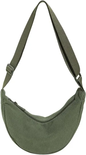 Purses for Women Crossbody Anti Theft Fashion Canvas Hippie Crossbody Bags Carry on Bag for Airplanes Women(Green)