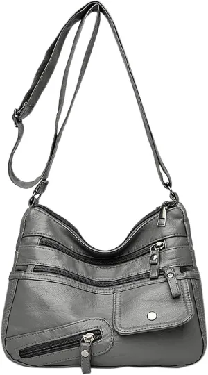 Purses for Women Crossbody Anti Theft Waterproof Nylon Crossbody Bags for Woman Trendy Spring Purse 2025(Grey)