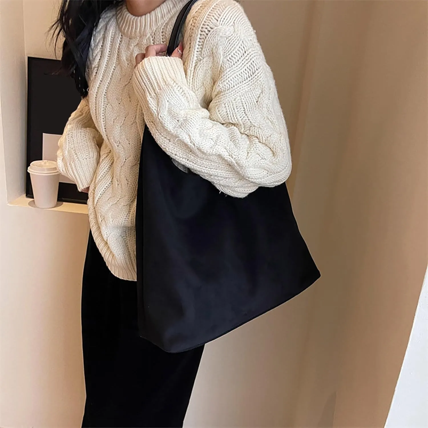 Quilted Crossbody Bags for Women Retro Studded Crossbody Bags Small Shoulder Purses Retro Clutch Underarm Purse(Black)