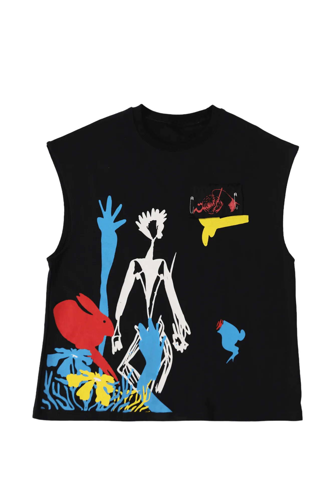 "RABBIT HOLE" PRINTED TANK TOP