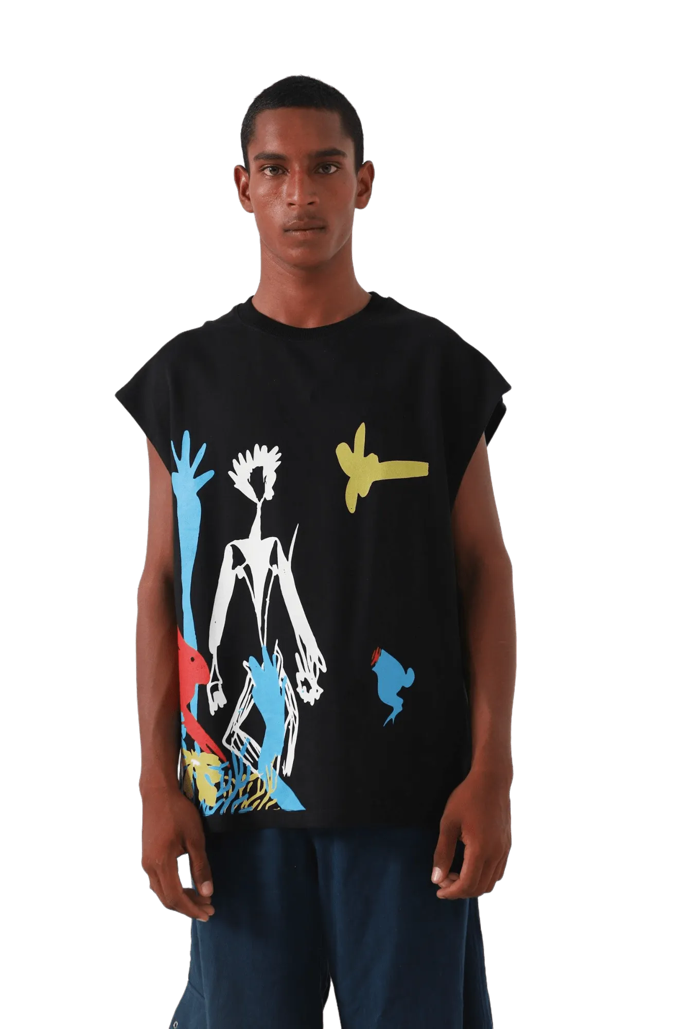 "RABBIT HOLE" PRINTED TANK TOP