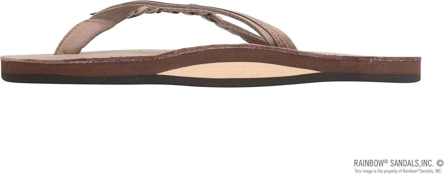 Rainbow Sandals Womens Flirty Braidy Premier Leather w/Single Braided Strap