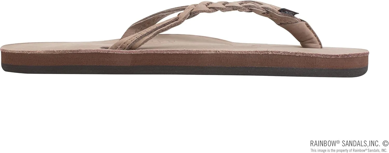 Rainbow Sandals Womens Flirty Braidy Premier Leather w/Single Braided Strap