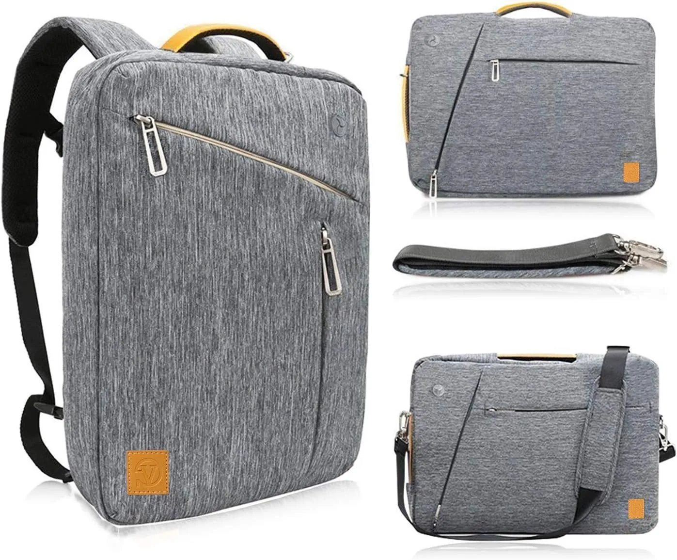ROXIE Convertible Laptop Backpack Shoulder Bag Compatible with MacBook Pro 14, Surface Laptop, Zenbook 14, Envy 14, Swift 5