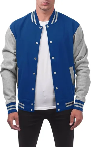 RTRDE Men's Casual Varsity Baseball Jacket Lightweight Letterman Bomber Windbreaker Coat Fashion Jackets Outwear, S-2XL