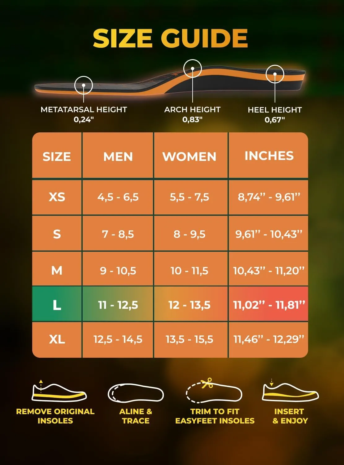 Running Athletic Shoe Insoles Men Women - Sport Insole - Shock Absorption Inserts - Walking Hiking Hockey Tennis Basketball - Orthotic Comfort Cushions Inserts Sneakers