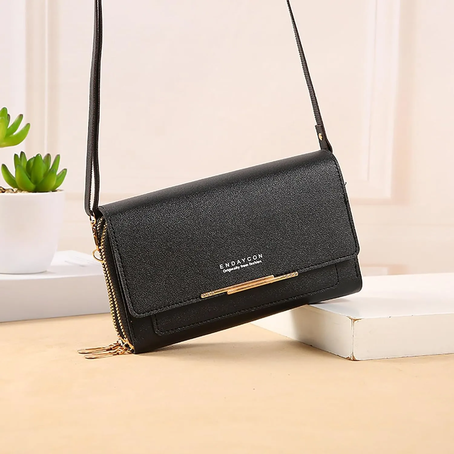 Shoulder Bags for Women Cute Hobo Tote Handbags Mini Clutch Purses with Zipper Closure Multi Compartment Purse(Black)