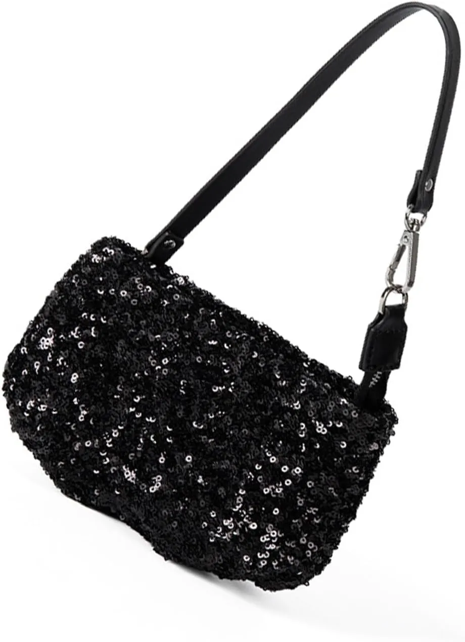 Shoulder BagsSparkling Clutches Purse Glitters Evening Bag Sequins Wedding Handbag for Women Girls Chain Crossbody Shoulder Bags