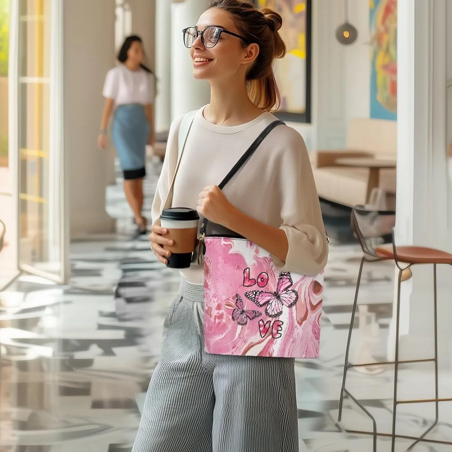Shoulder Bucket Handbags PU Leather Crossbody Purse Tote Bag Women's Large Work Satchel Handle Bags with Pockets