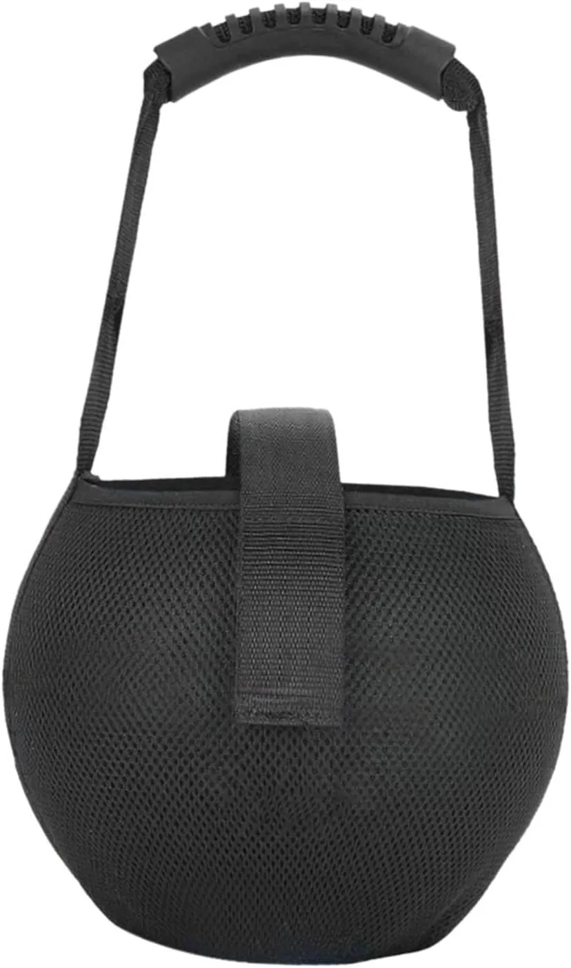 Single Bowling Ball Bag Bowling Ball Tote Handbag Carrier Black Container Case Bowling Mesh Bag for Gym Bowling Accessories
