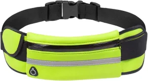 Slim Running Belt, Waterproof Fanny Pack for Men,Phone Holder for Running,Reflective Waist Bag for Women,Runners Belt Pouch,Money Belt,Waist Pack for Running Workout Camping Travel
