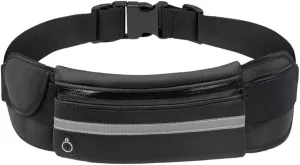Slim Running Belt, Waterproof Fanny Packs for Women,Phone Holder for Running,Reflective Waist Bag for Men,Runners Belt Pouch,Money Belt,Waist Pack for Workout Running Travel Camping