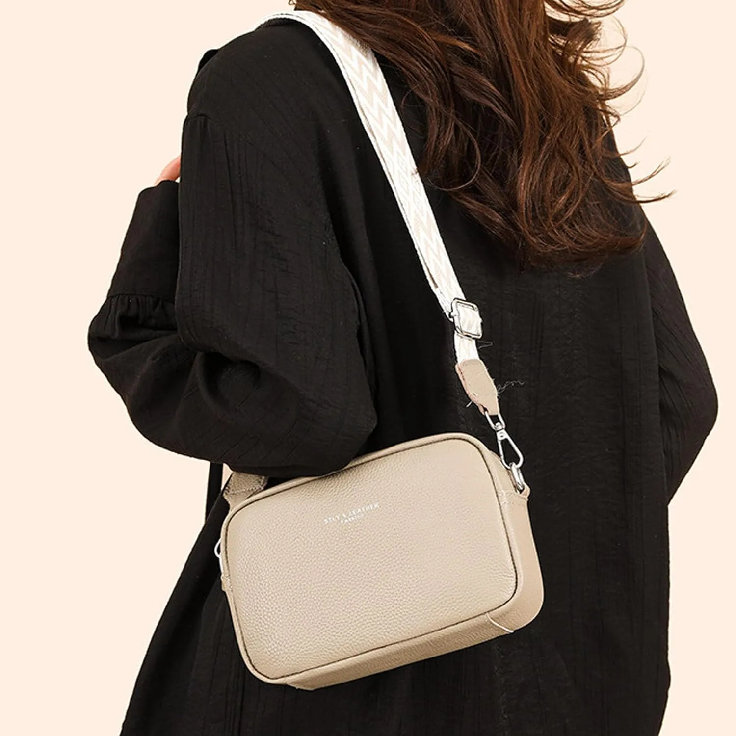 Sling Bags for Women Anti Theft Travel Women's Shoulder Bags Tote Satchel Hobo Womens Elegant Evening Bag(Khaki)