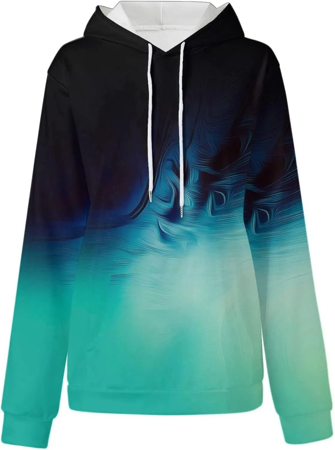 slqdgmryz Hoodies for Women Tie Dye Oversized Sweatshirt Plus Size Loose Fit Cute Hoodie Drawstring Fall Pullover with Pocket