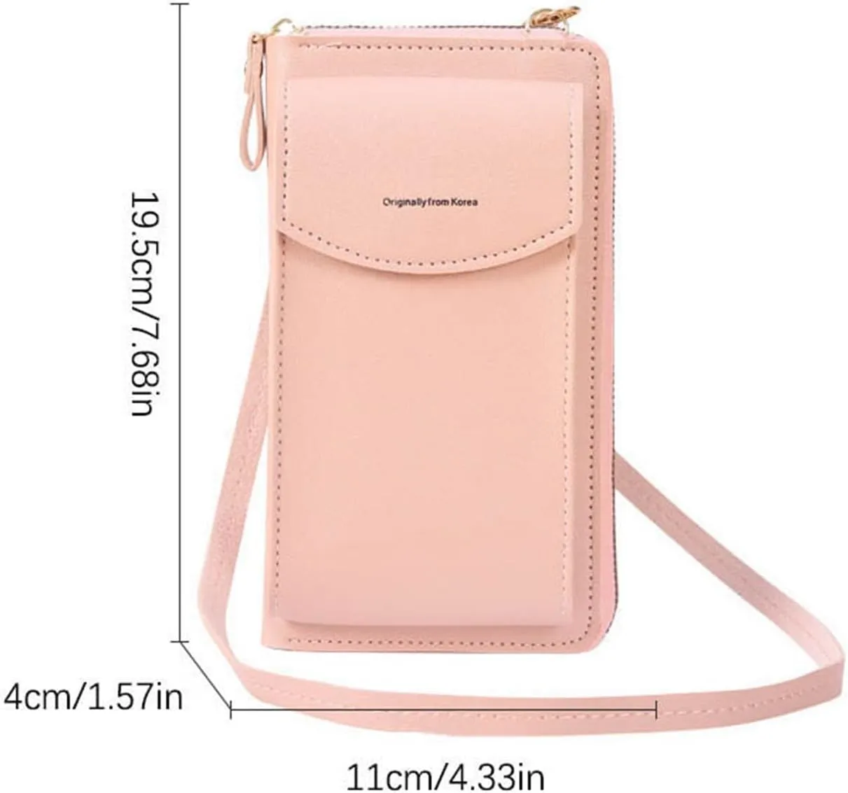 Small Cross Body Bag for Woman Vegan Leather Crossbody Cell Phone Wallet Purses with Adjustable Strap Card Slots