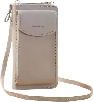 Small Cross Body Bag for Woman Vegan Leather Crossbody Cell Phone Wallet Purses with Adjustable Strap Card Slots