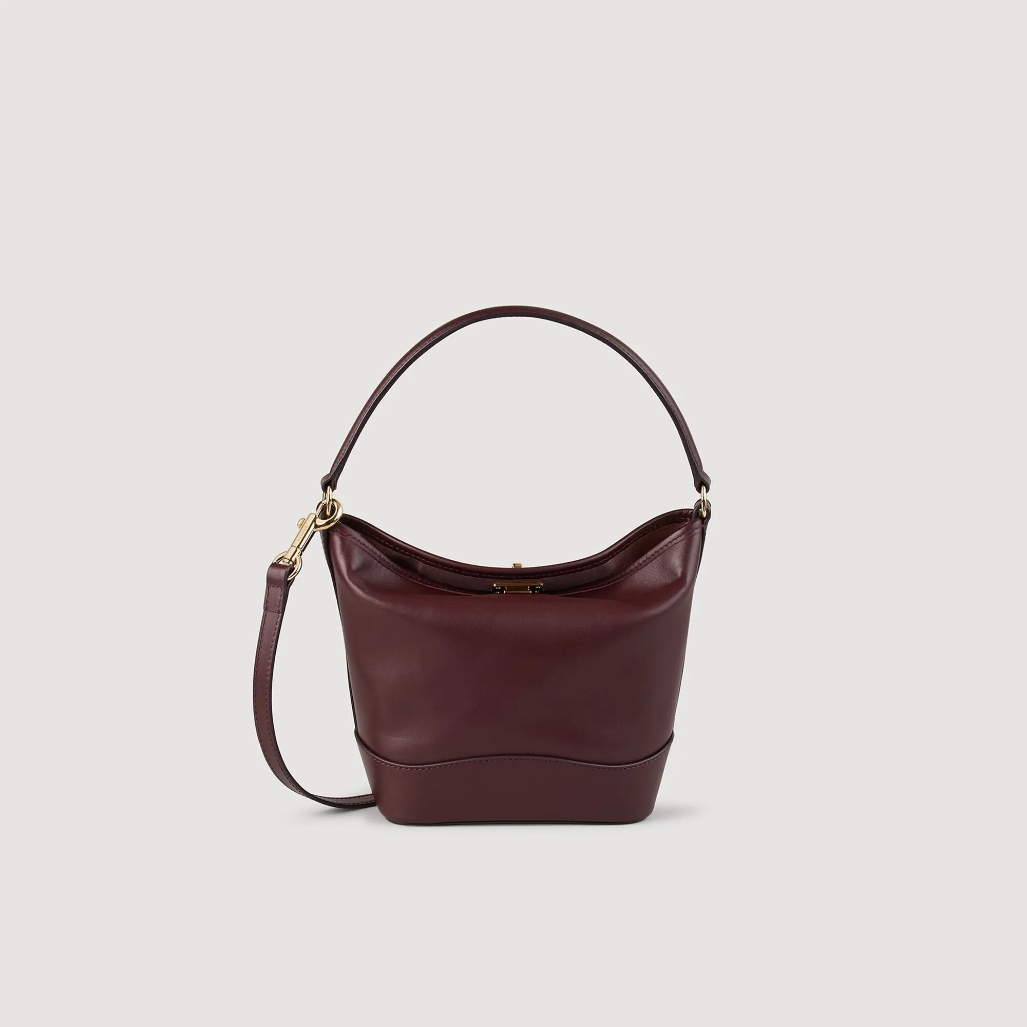 Small Tangoso Mini Leather Bag Bordeaux