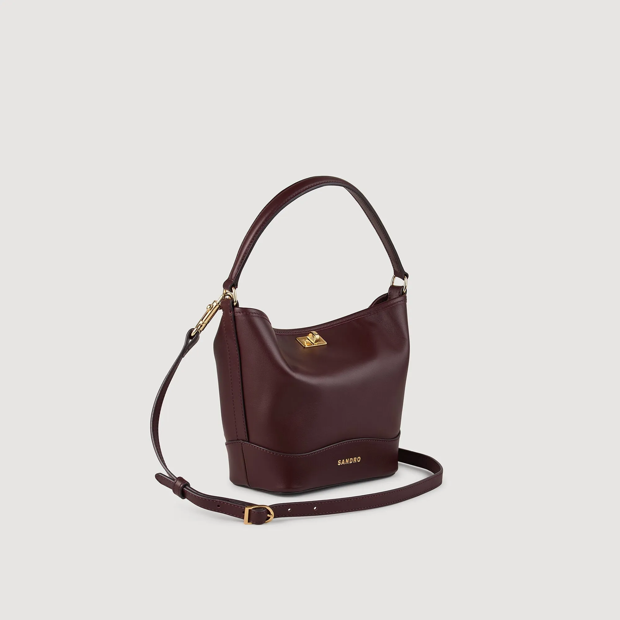 Small Tangoso Mini Leather Bag Bordeaux
