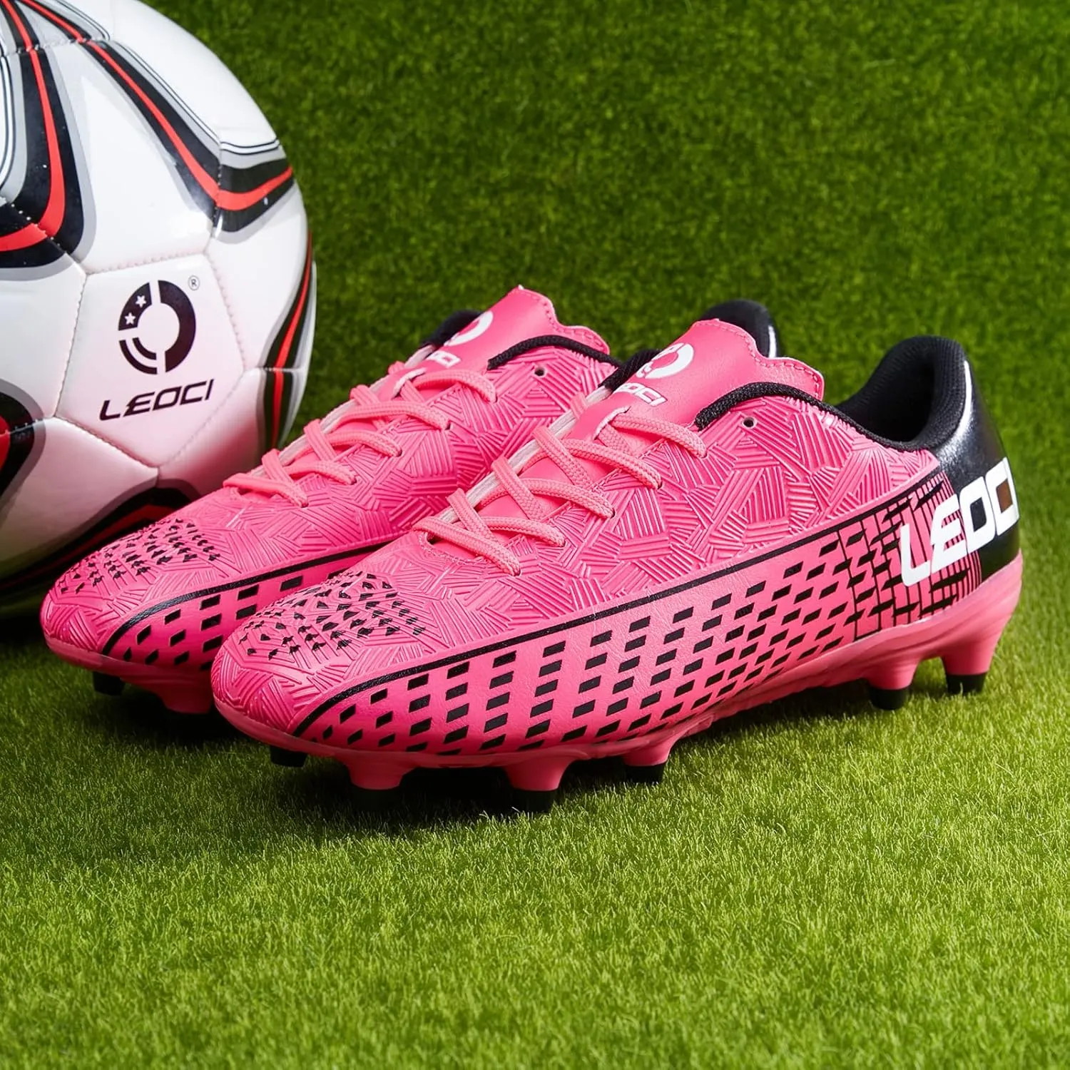 Soccer Cleats for Men's and Women's Outdoor Unisex Football Shoes Firm Rugby Boots