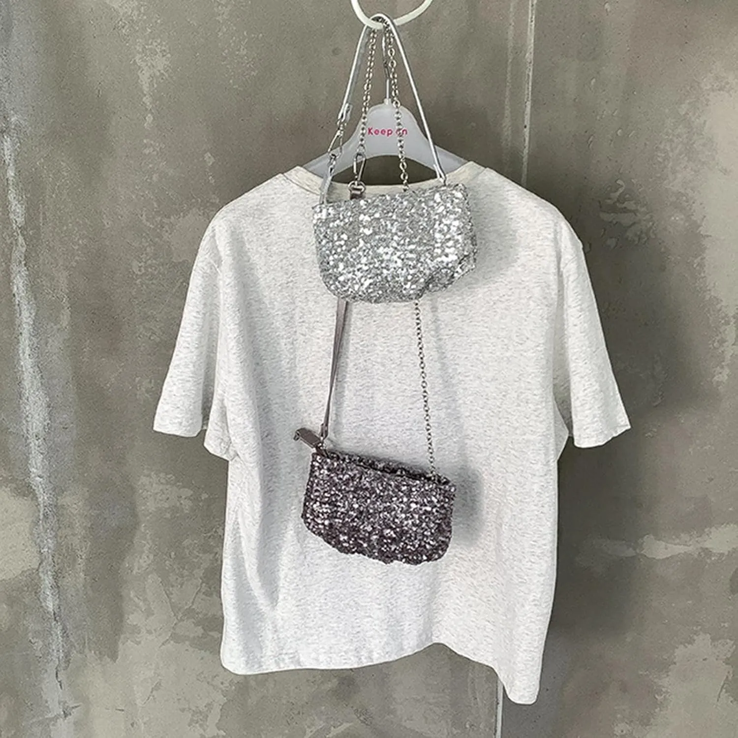 Sparkling Clutches Purse Glitters Evening Bag Sequins Wedding Handbag for Women Girls Chain Crossbody Shoulder Bags