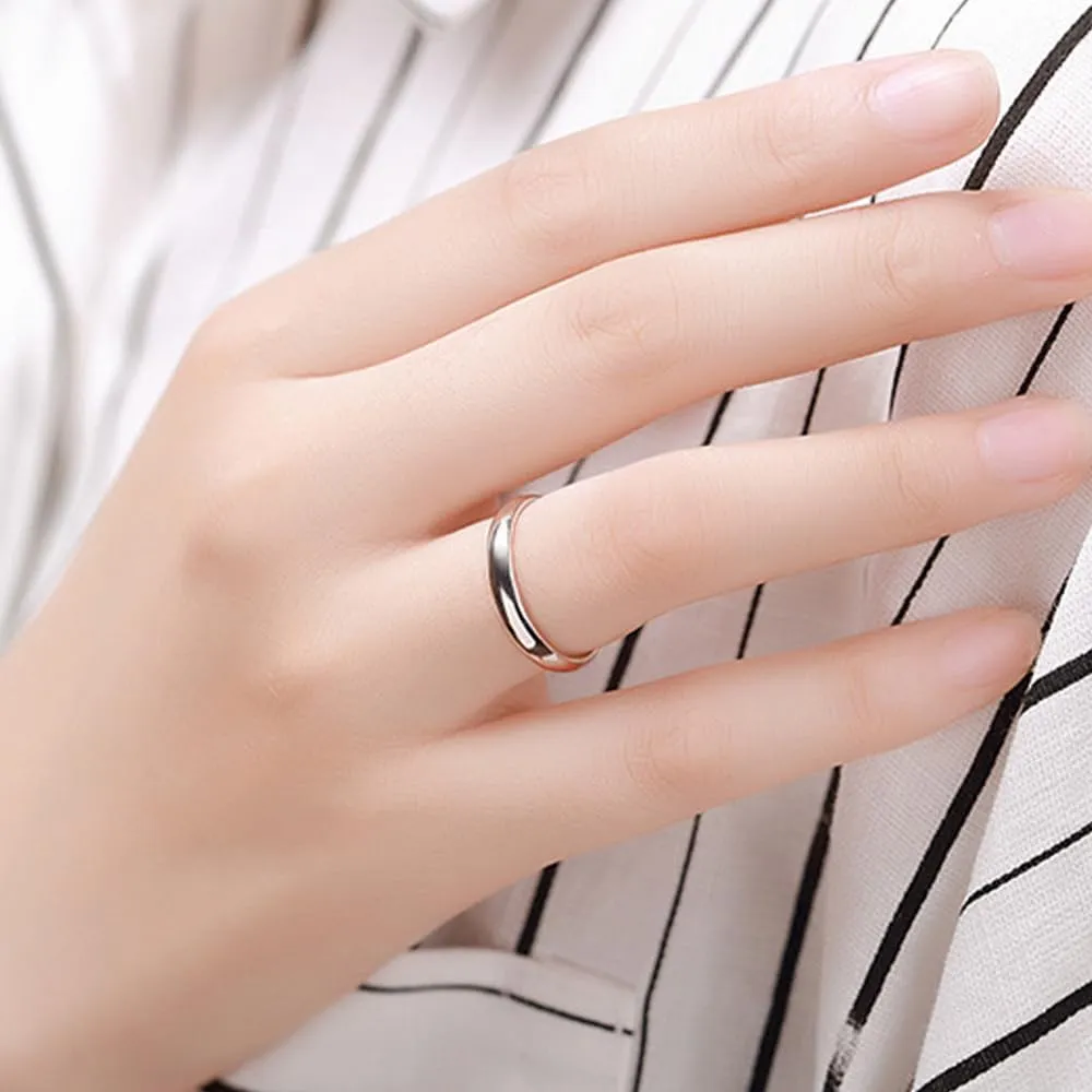 Stacking Rings Jewelry Trendy Eternity Band Rings for Women Silver Cubic Zirconia Rings Wedding Band Stack Set Custom Engraved Stackable Engagement Promise Ring Anniversary Band