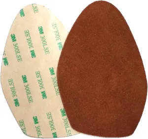 Stick-on suede soles for high-heeled shoes, with industrial-strength adhesive backing. Resole old dance shoes or convert your favorite heels to perfect dance shoes [SUEDE-LA-r02]