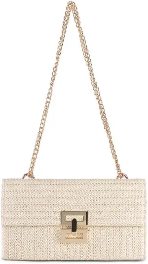 Straw Clutch Purse for Women Evening Purse Envelope Clutch with Detachable Strap Summer Beach Shoulder Crossbody Bag (beige)