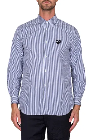 Striped Shirt Black Heart