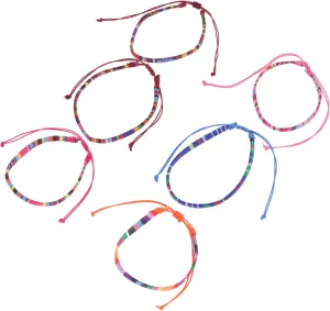 Summer Anklets Women 6 Pack Braided Anklet Set Beach Fashionable Friendship Adjustable Woven Bracelet