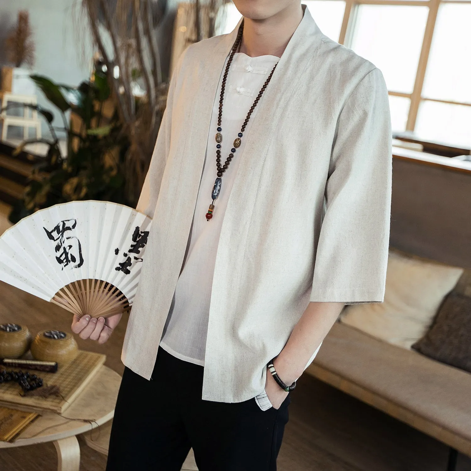 Summer men's sleeve shirt