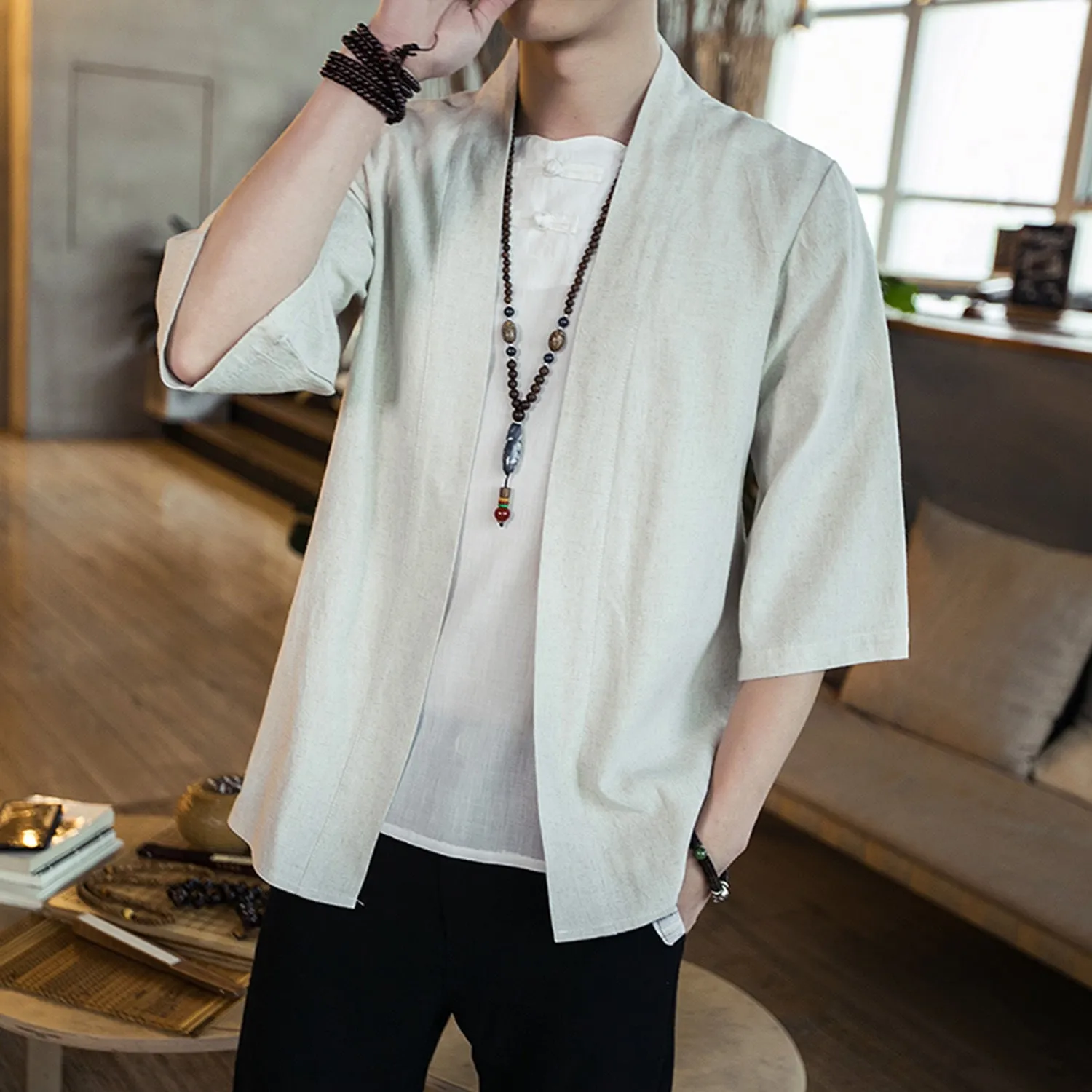 Summer men's sleeve shirt