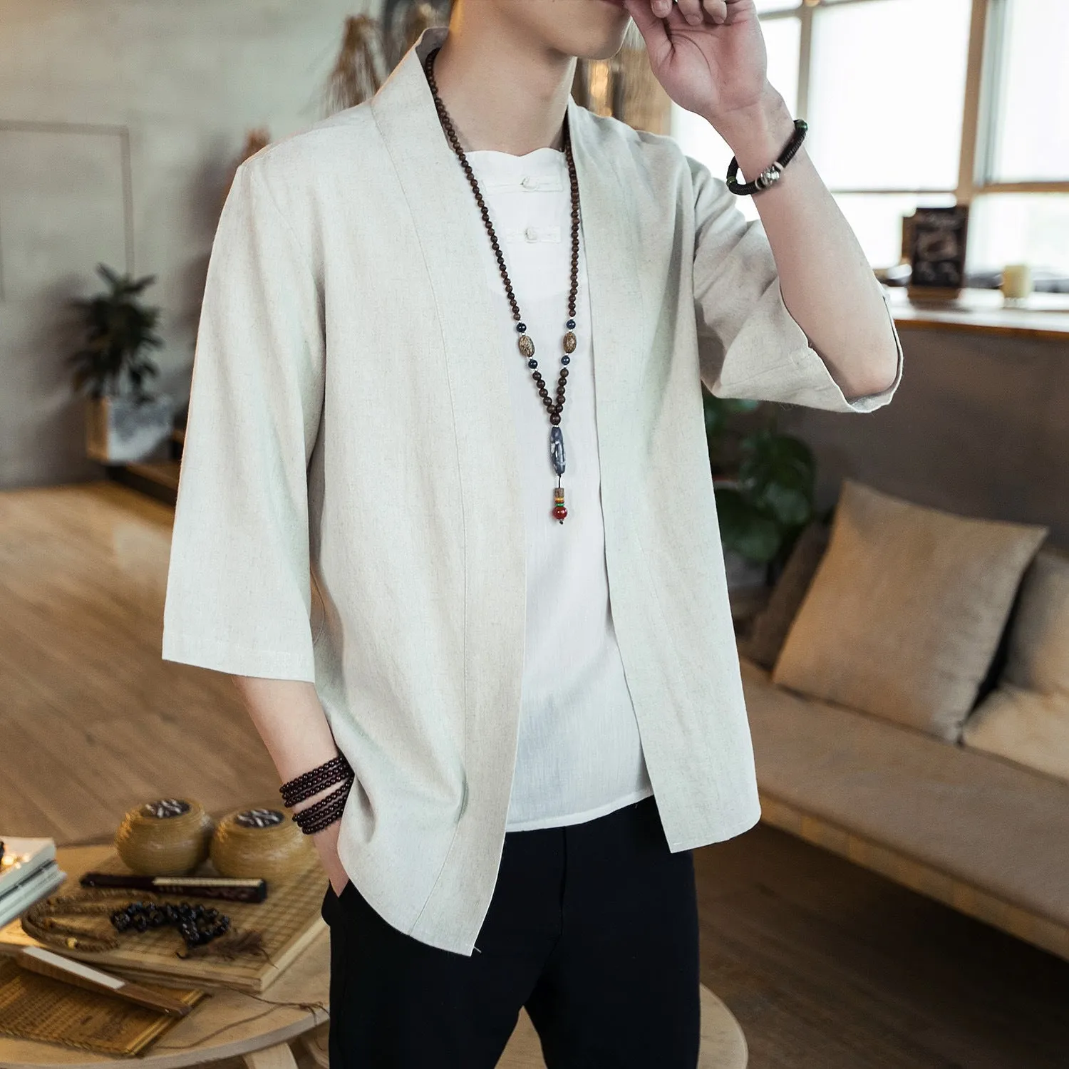 Summer men's sleeve shirt