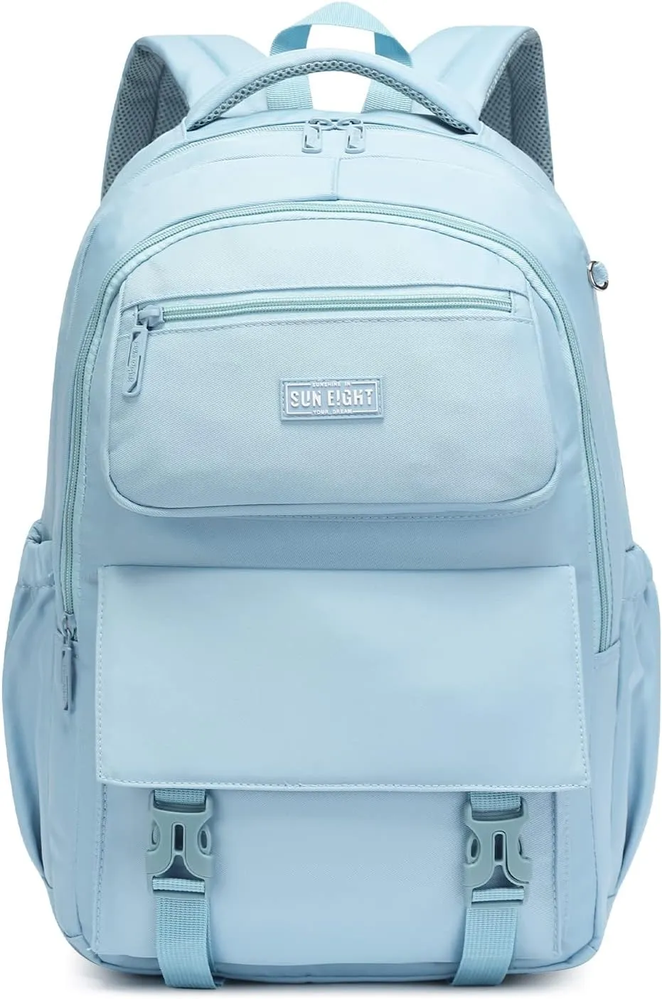 SUN EIGHT 35L Waterproof School Backpack for College, Kids Backpack Lightweight Large Capacity Travel Bag with Multi Pockets(Blue)