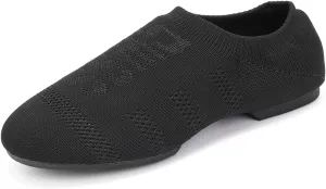 SWDZM Women's Latin Dance Shoes Close Toe Canvas Ballroom Tango Yoga Teaching Practice Dancing Shoes