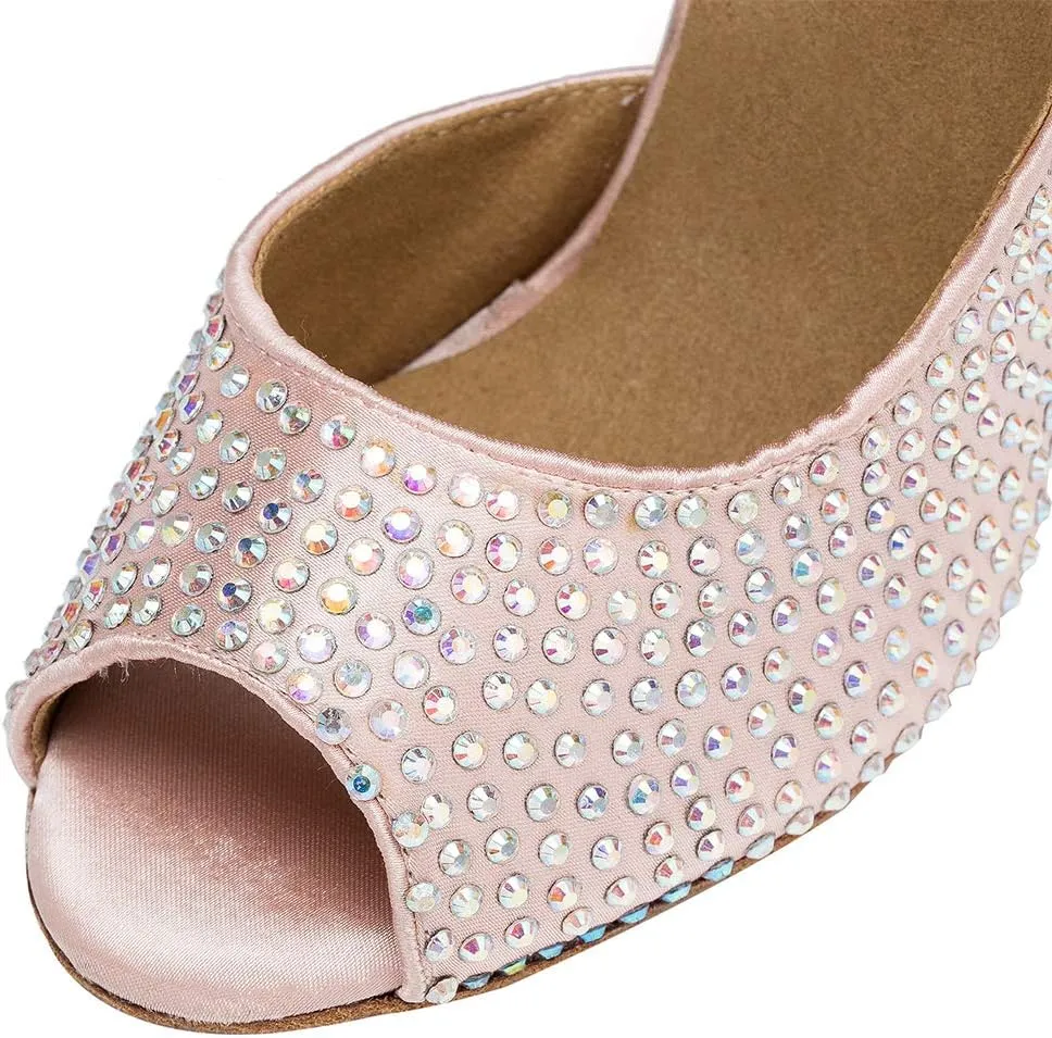 SWDZM Women's Standard Latin/Chacha/Salsa/Rumba Dance Shoes Leather Ballroom Model-YCL126