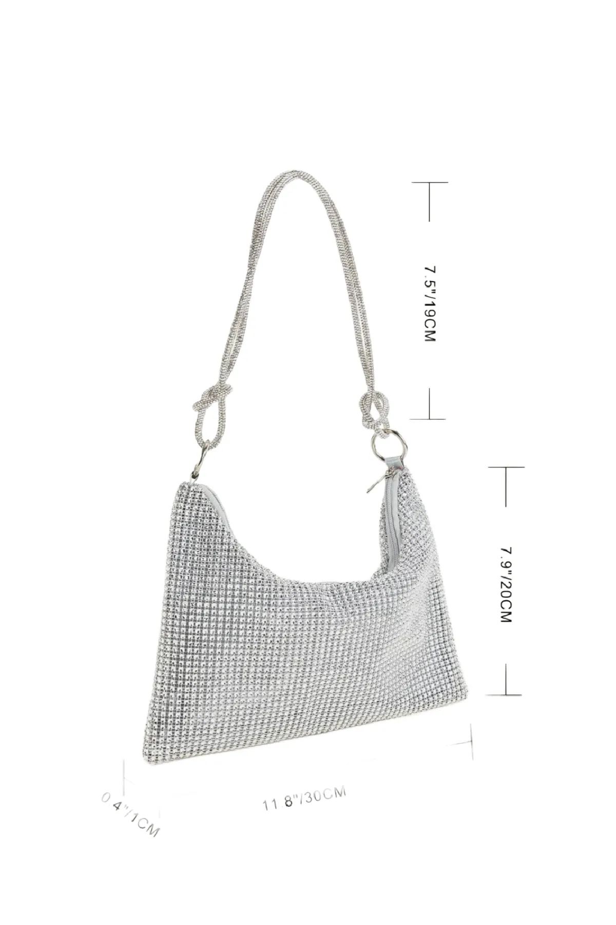 Tanya Rhinestone Bag (Silver)