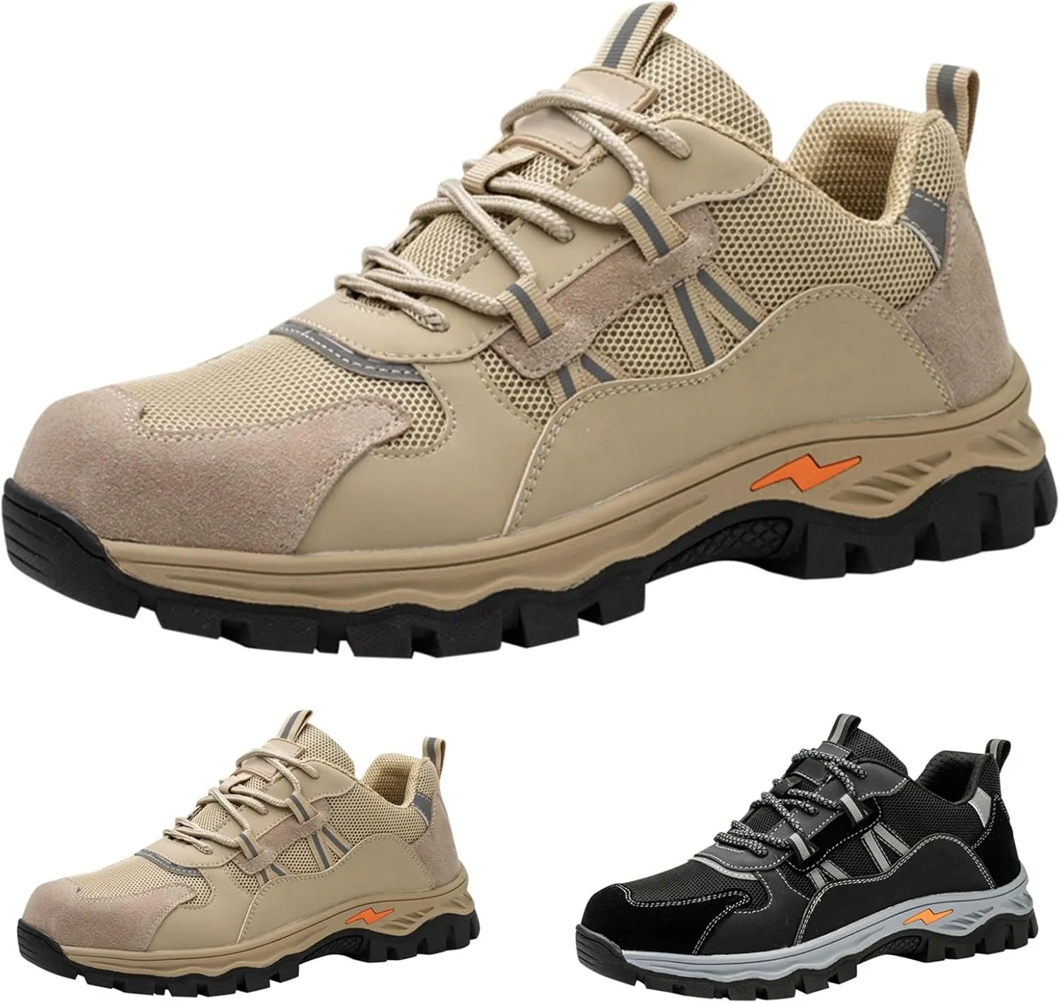 Tennis Shoes Womens Non Slip Lace Up Padded Sneakers Hiking Shoes Men Waterproof Breathable Casual Shoes