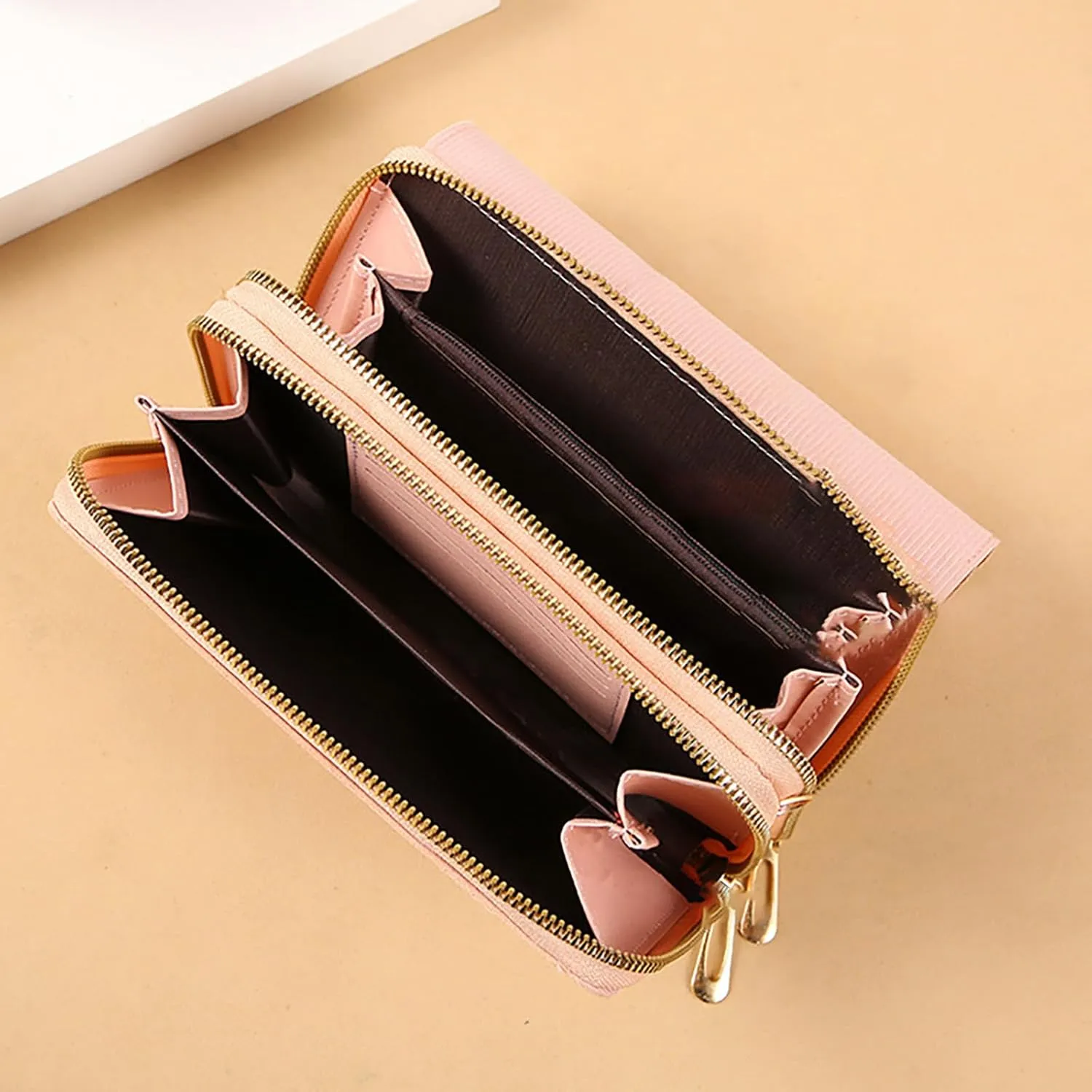 Tote Bags Purse for Women Cute Hobo Tote Handbags Mini Clutch Purses with Zipper Closure Multi Compartment Purse(Black)