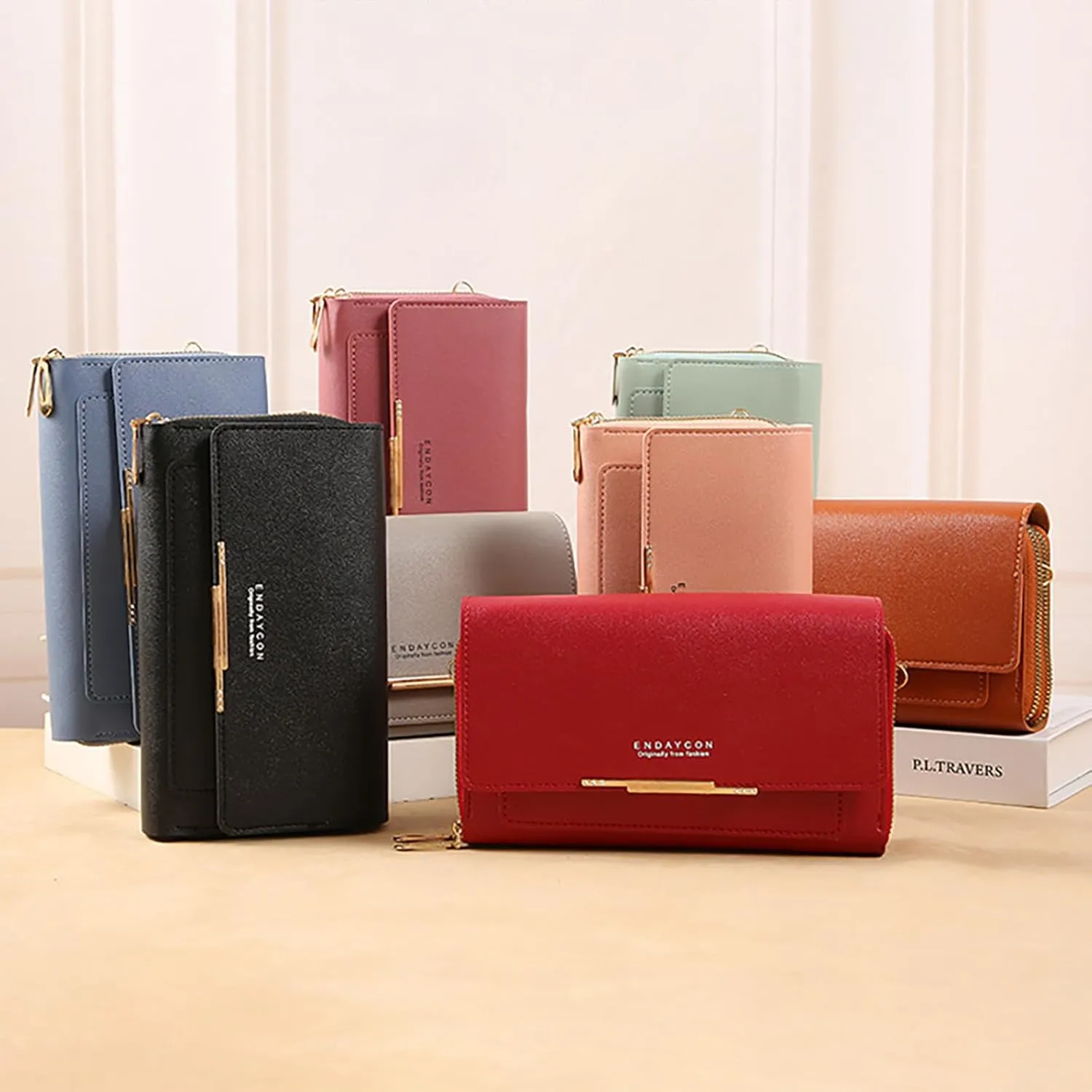 Tote Bags Purse for Women Cute Hobo Tote Handbags Mini Clutch Purses with Zipper Closure Multi Compartment Purse(Brown)