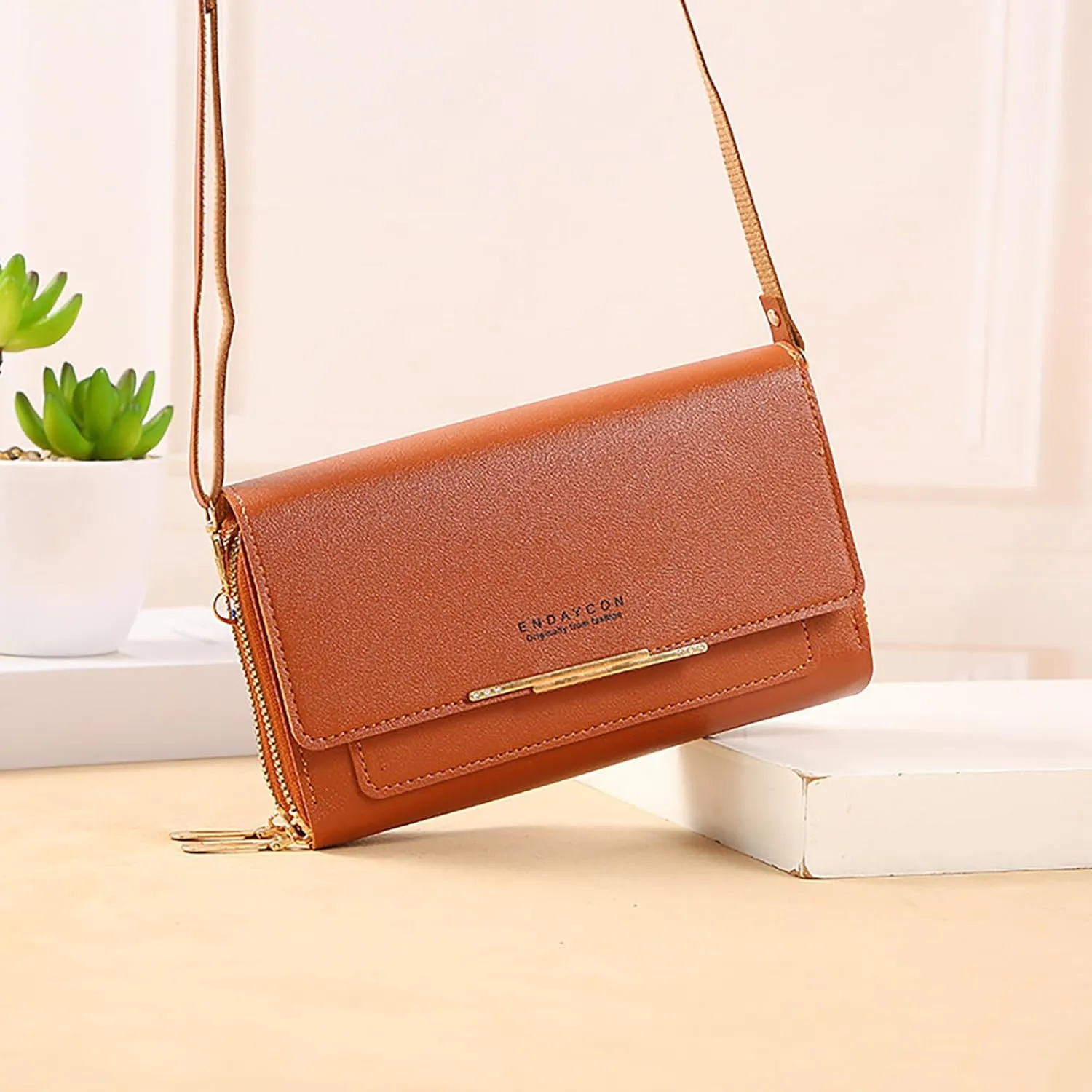 Tote Bags Purse for Women Cute Hobo Tote Handbags Mini Clutch Purses with Zipper Closure Multi Compartment Purse(Brown)
