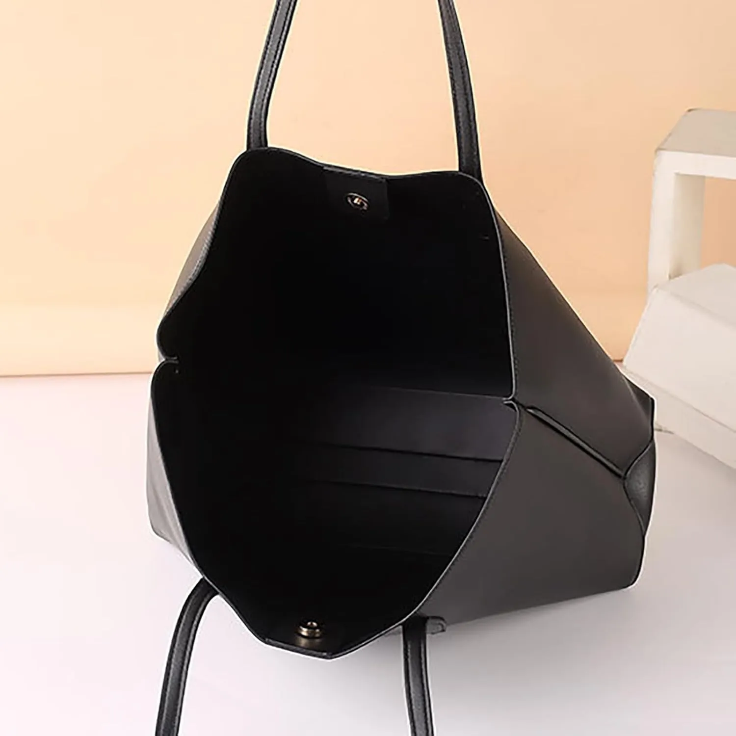 Tote Bags Purse for Women Stadium Crossbody Messenger Bags for Concerts Sporting Events Lightweight Puffer Bag(Black)