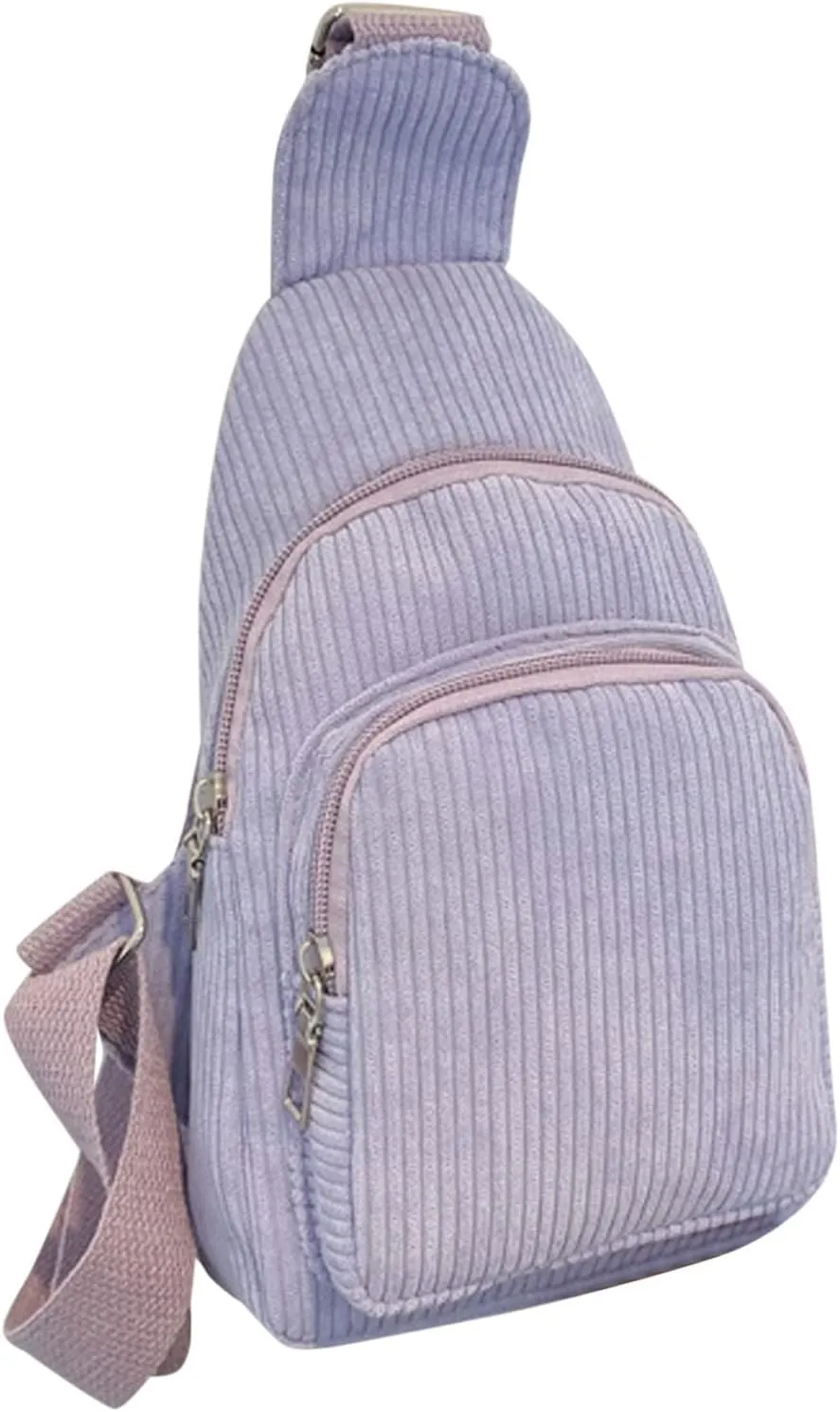 Trendy Sling Bag Bakpack Mini Corduroy Sling Bag Women Shoulder Bag Chest Bag Purse Bag Package