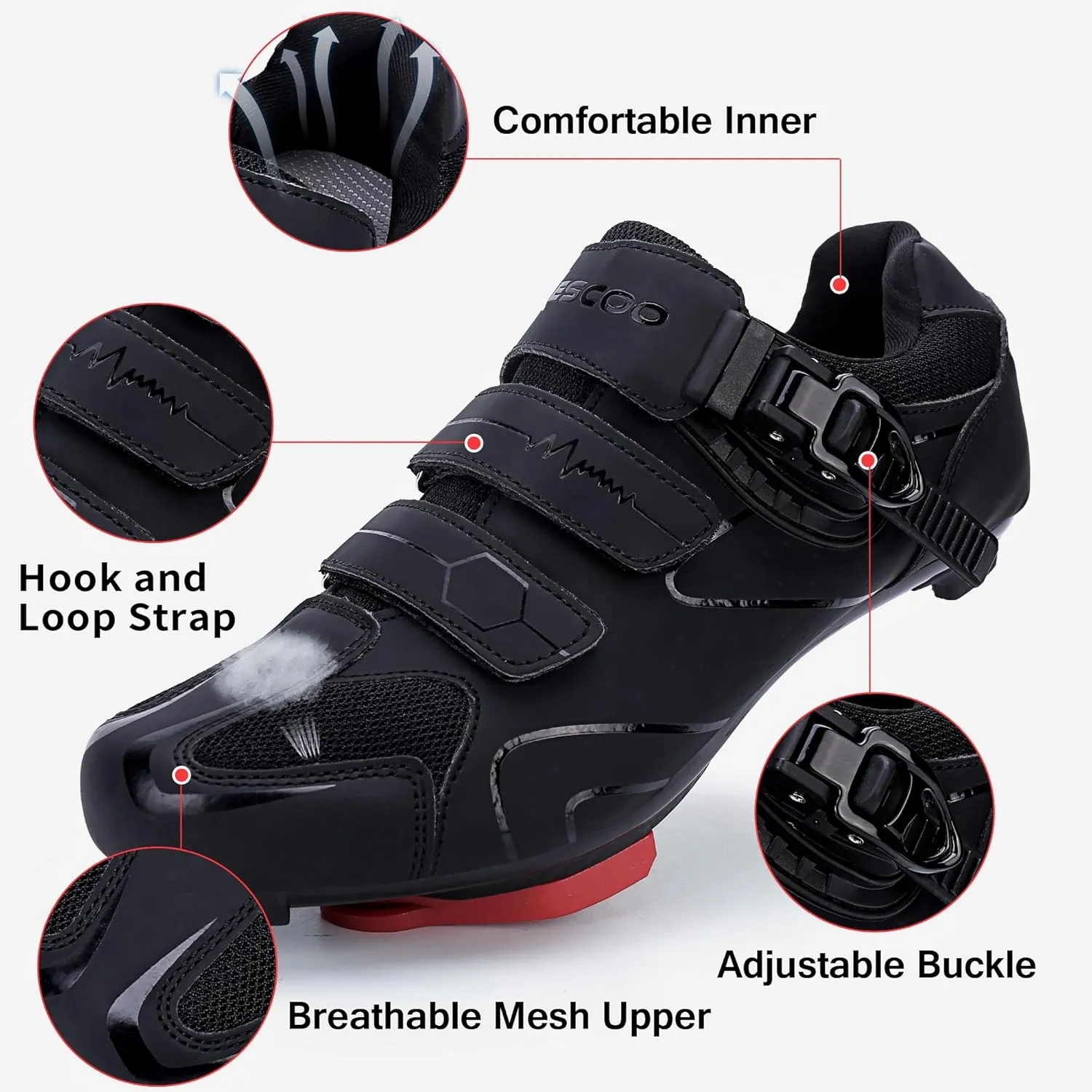 Unisex Cycling Shoes Compatible with pelaton Indoor Road Bike Riding Shoes for Men and Women Delta Cleats Clip Outdoor Pedal