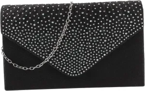 VALICLUD Wedding Day Essential Spacious Clutch Purses for Women Black Dress Evening Handbags