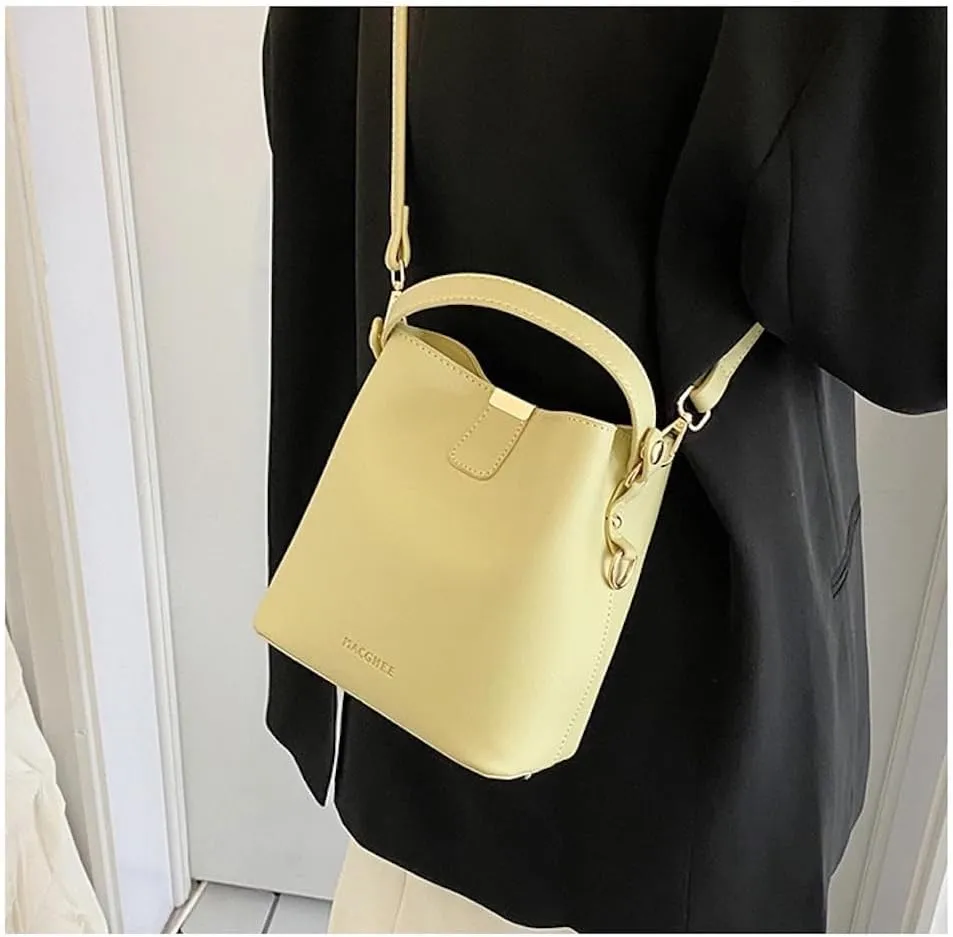 Vanilla Girl Aesthetic Small Bucket Bag for Women Small Satchel Bag Purses Crossbody Bag Handbag Mini Tote Bags