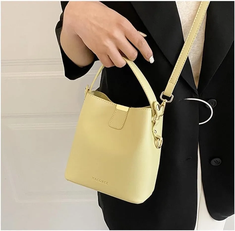 Vanilla Girl Aesthetic Small Bucket Bag for Women Small Satchel Bag Purses Crossbody Bag Handbag Mini Tote Bags