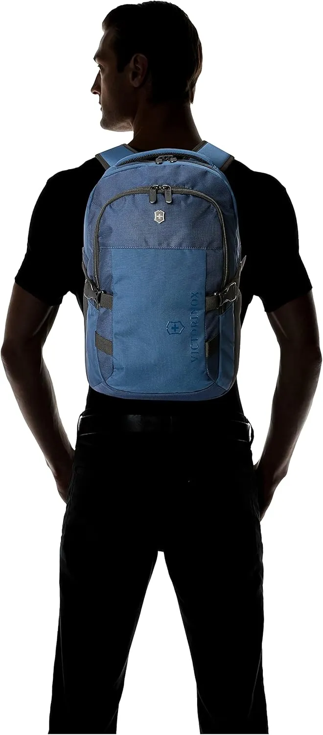 Victorinox VX Sport EVO Compact Backpack - Modern Backpack to Carry Travel Accessories - Includes Airflow Channels & Adjustable Straps - 20 Liters, Blue